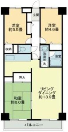 ビューハイツ高山の物件間取画像